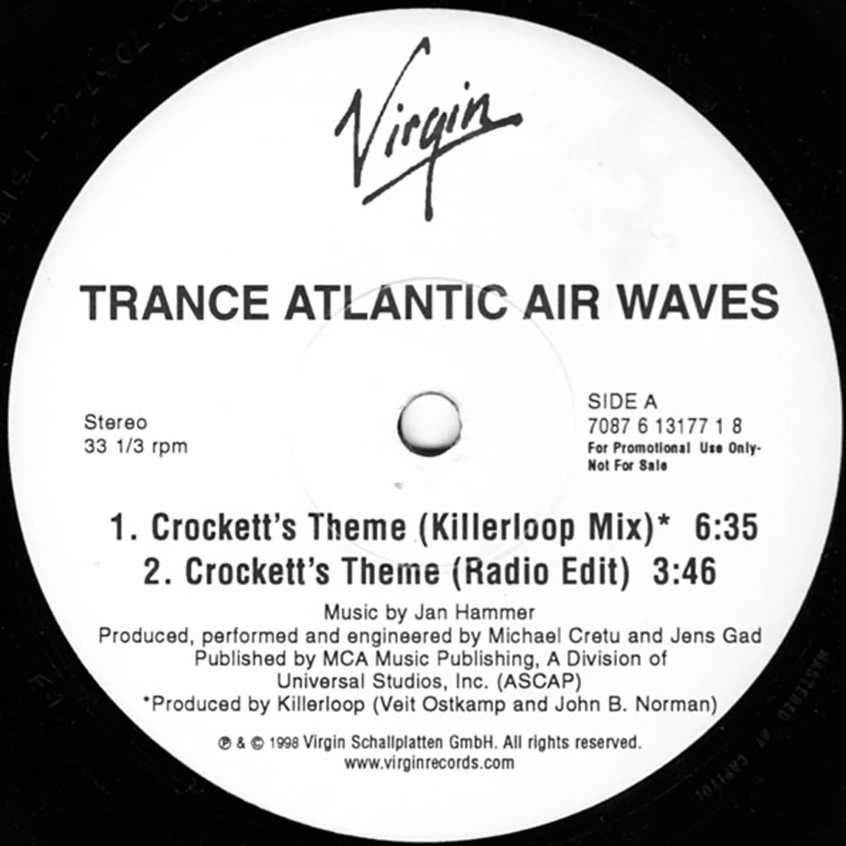 Trance Atlantic Air Waves – Crockett's Theme / Addiction Day