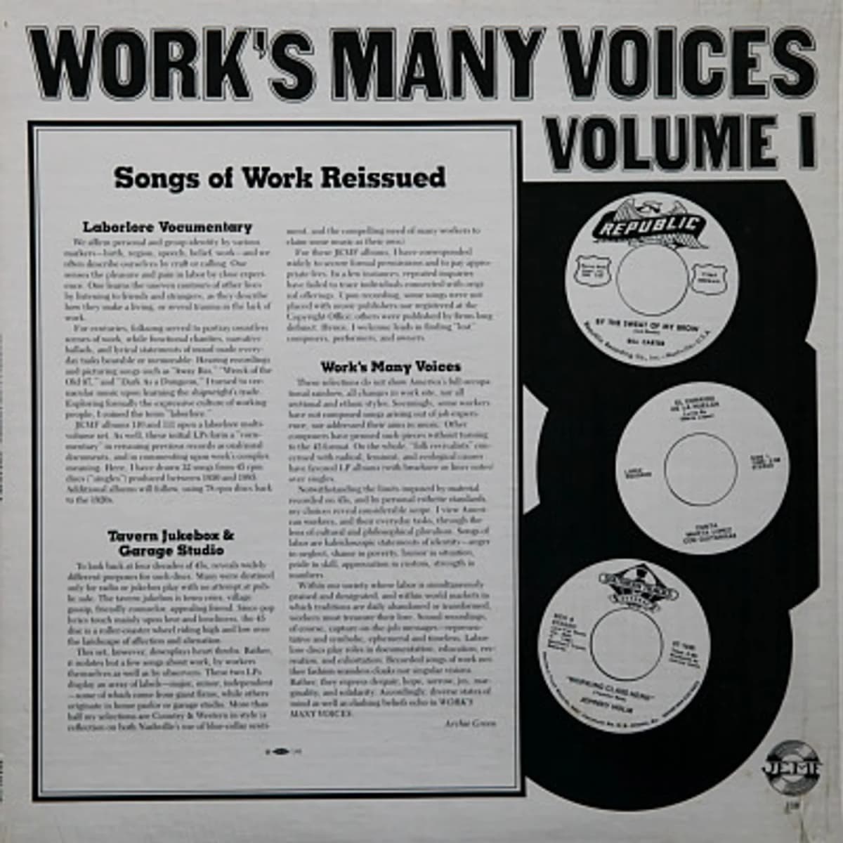 Various – Work's Many Voices - Volume I